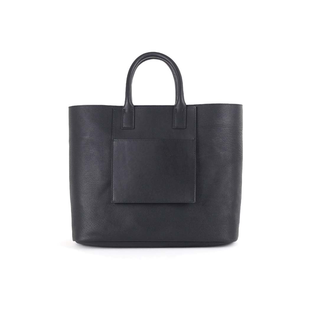 COURTNEY ORLA (コートニーオーラ) / INVERSE TOTE m レザー トートバッグ - ブラック/ブラック  INV23SPL015002BK/BK