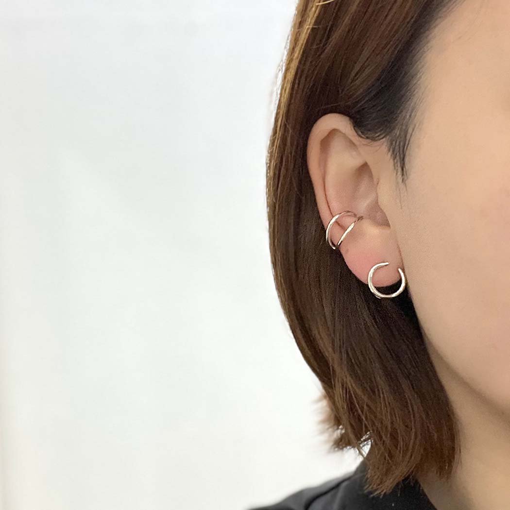 BYOKA（ビョーカ）/ E2503 BRANCH EARCUFF イヤーカフ - シルバー