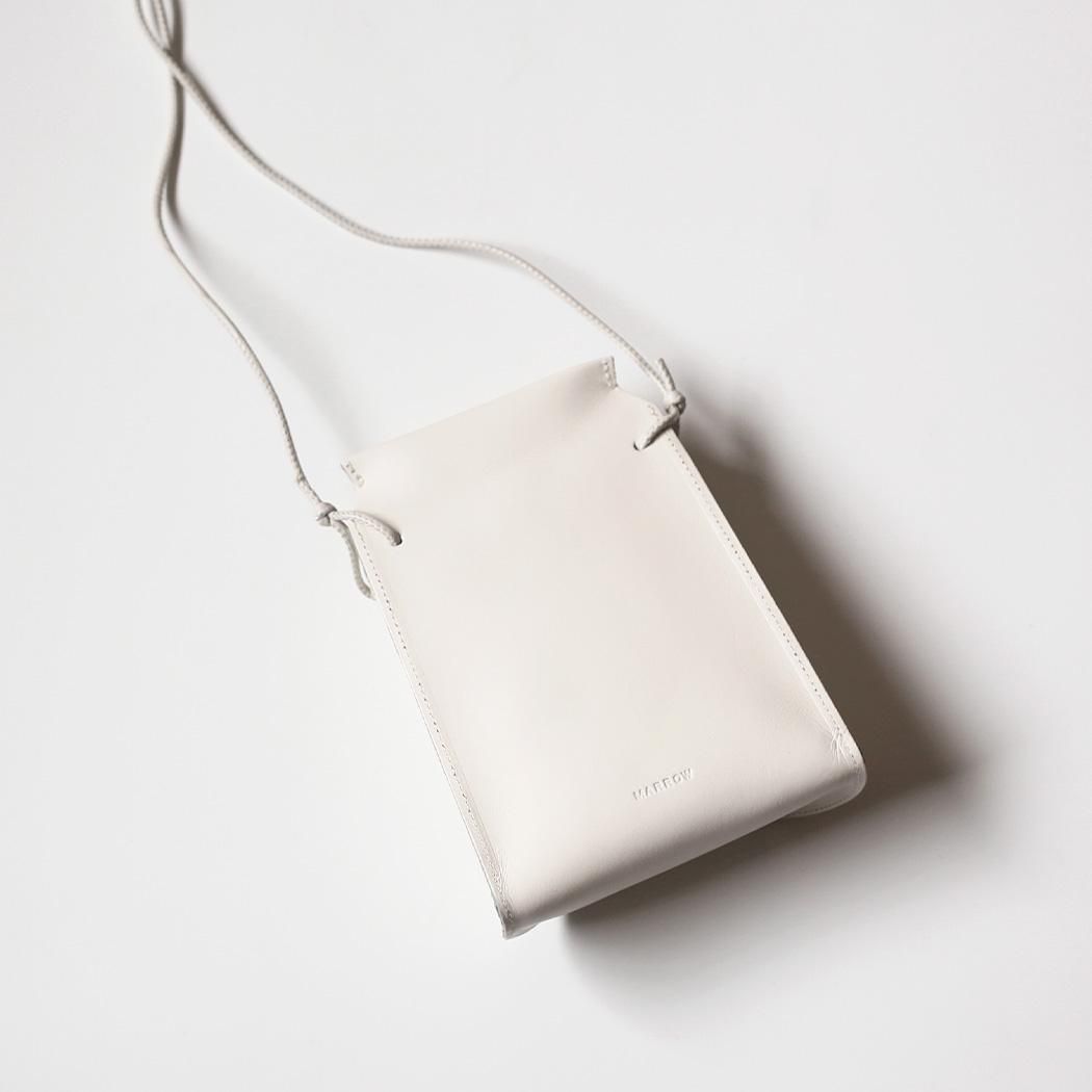 ミニショルダーバッグ　marrow ベントポーチ　白 MARROW (マロウ) / MA-AC1303 / BENT POUCH ミニショルダー