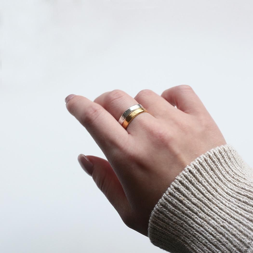 BYOKA (ビョーカ) / R2701 BARK RING 1 リング - シルバー
