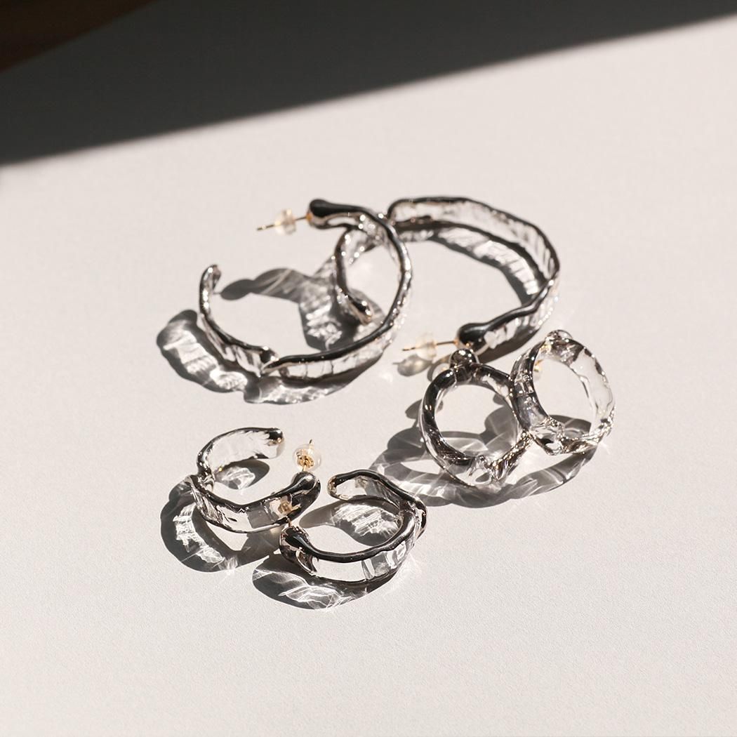 はやかわさま専用LUCE MACCHIA クリアピアス チェーン付き はや はやかわさま専用LUCE MACCHIA クリアピアス チェーン付き はや