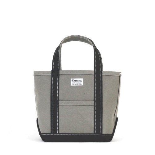  ORCIVAL (オーシバル) / OR-H0285 KWC_TOTE BAG SMALL 2024SS キャンバス トート バッグ Sサイズ - TAUPE×CHARCOAL<img class='new_mark_img2' src='https://img.shop-pro.jp/img/new/icons7.gif' style='border:none;display:inline;margin:0px;padding:0px;width:auto;' />