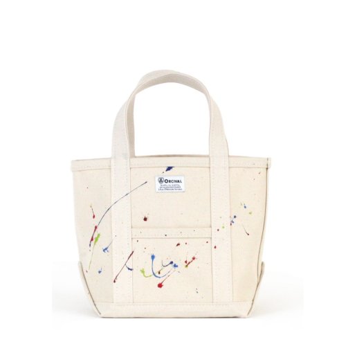  ORCIVAL (オーシバル) / OR-H0285 KWC_TOTE BAG SMALL 2024SS キャンバス トート バッグ Sサイズ - PAINT ECRU<img class='new_mark_img2' src='https://img.shop-pro.jp/img/new/icons7.gif' style='border:none;display:inline;margin:0px;padding:0px;width:auto;' />