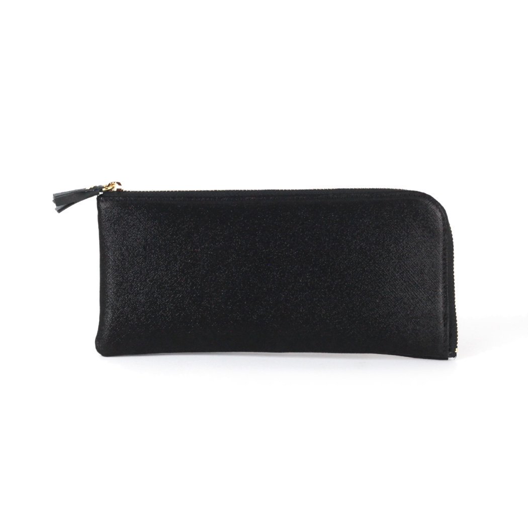 POMTATA (ポンタタ) / P2555 HAK L ZIP LONG WALLET レザー ジップ 長財布 - ブラック 123-1431