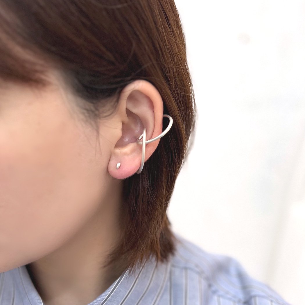 _Fot (フォート) / 1606a_c round wire earring _ body Ear cuff silver ラウンド ワイヤー  イヤーカフ - シルバー