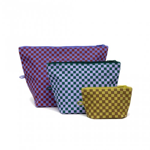 BAGGU (Х) / Go Pouch Set ޥդ ݡ 3å - JEWEL CHECKS<img class='new_mark_img2' src='https://img.shop-pro.jp/img/new/icons7.gif' style='border:none;display:inline;margin:0px;padding:0px;width:auto;' />