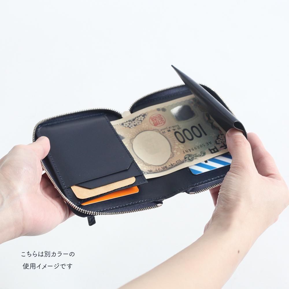 ITTI (イッチ) / CRISTY SLIM COMPACT WLT / CROCO レザー ミニ