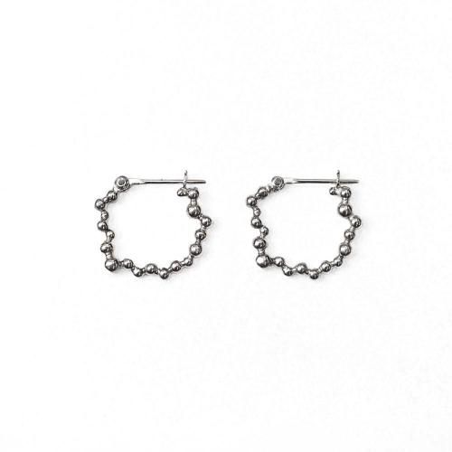 Perche? (ڥ륱) / cell silver hoop earring (pierce) / Silver (ξ) ԥ - С