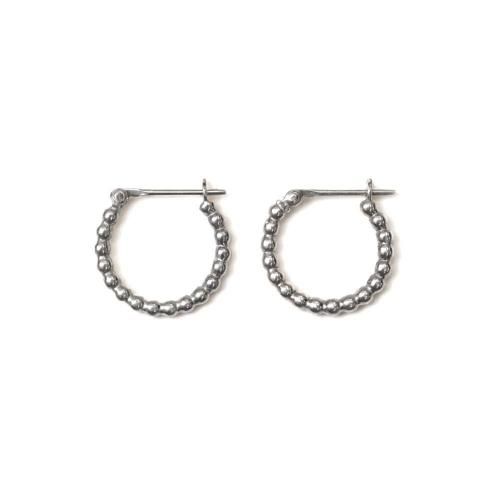 Perche? (ڥ륱) / tsubutsubu silver hoop pierced earring 1 / Silver ԥ (ξ) - С