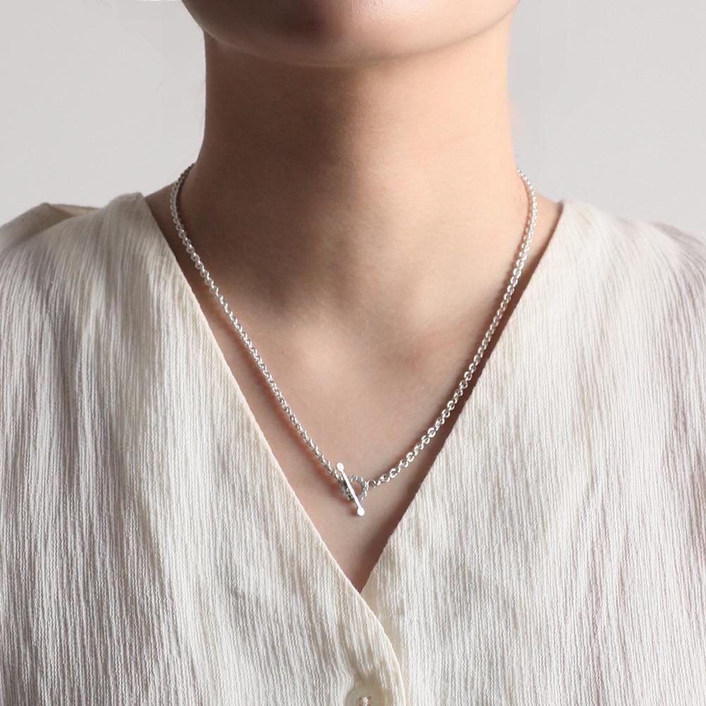 Perche? (ペルケ) / mantel silver necklace / marumaru silver 45cm