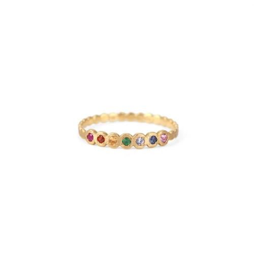Perche? (ڥ륱) / rainbow marumaru ring / K18  - 