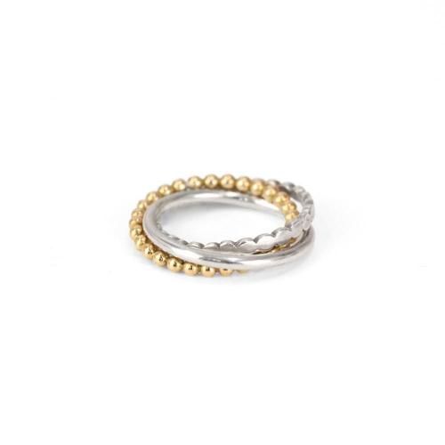 Perche? (ڥ륱) / ren ring (K18 tsubutsubu) / K18 / silver  - /С