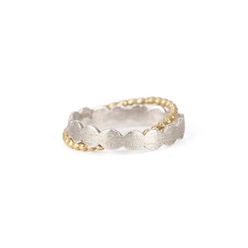 Perche? (ڥ륱) / crossing silver marumaru ring 3 / Silver / K18  - /С