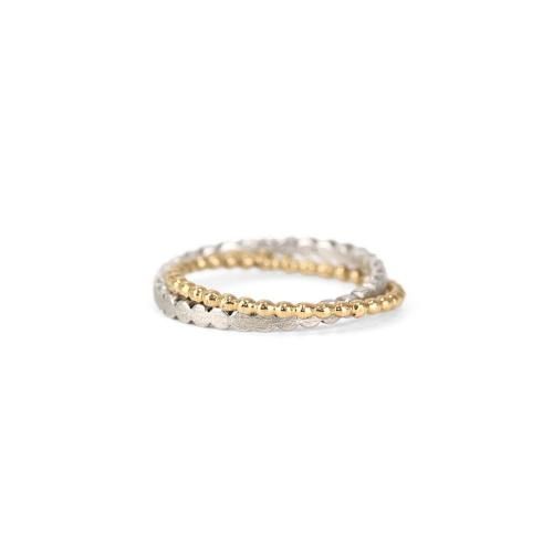 Perche? (ڥ륱) / crossing silver marumaru ring 1 / Silver / K18  - /С
