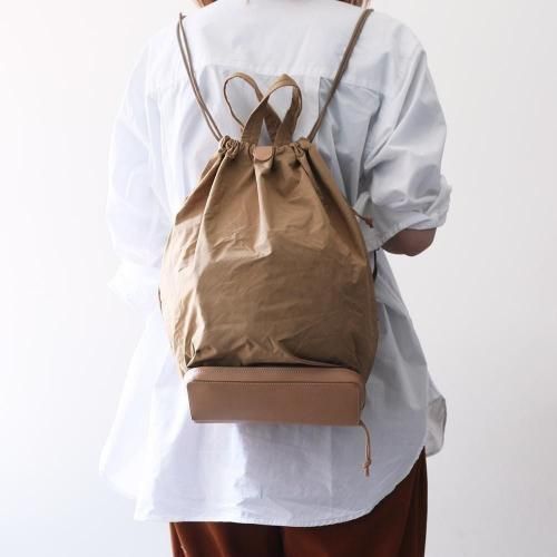  i ro se / BAG-PU11 POCKETABLE KNAP TOTE BAG ʥåסȡȥХå - BEIGE
