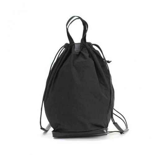  i ro se / BAG-PU11 POCKETABLE KNAP TOTE BAG ʥåסȡȥХå - BLACK