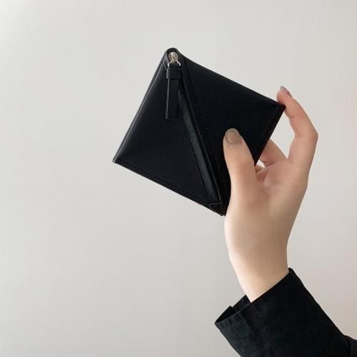  i ro se / ACC-SS1 / SLANT SHORT WALLET ޤ - BLACK