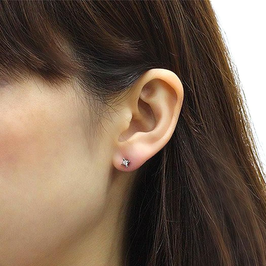 RAPA K18 ジェネス ダイヤモンド ピアス 2個 - アクセサリー