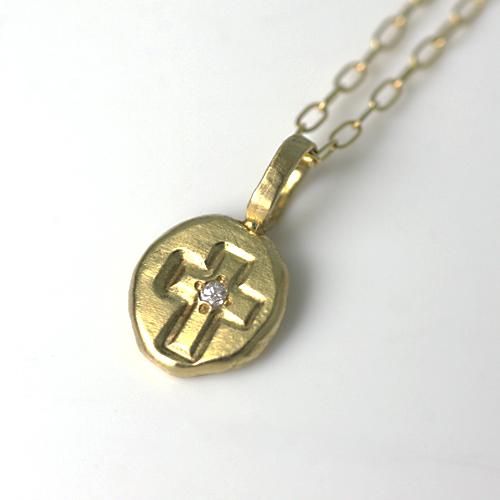 廃番商品】Perche?（ペルケ） / k18 charm top ネックレス - /クロス