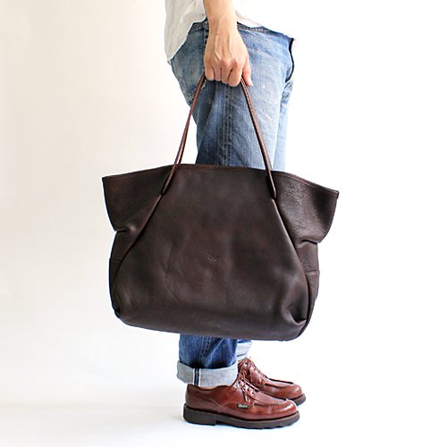 Ense（アンサ） / tote M レザー トートバッグ M ens-205 - 全3色 - Eight Hundred Ships & Co.