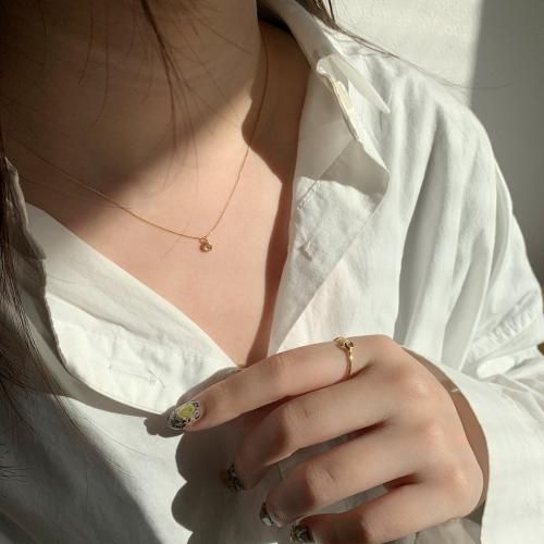 hirondelle et pépin Rose Cut Diamond × Necklace