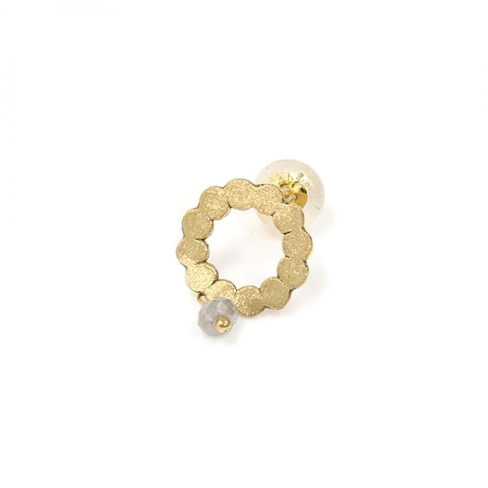 廃番商品】Perche?（ペルケ） / k18 round marumaru ピアス
