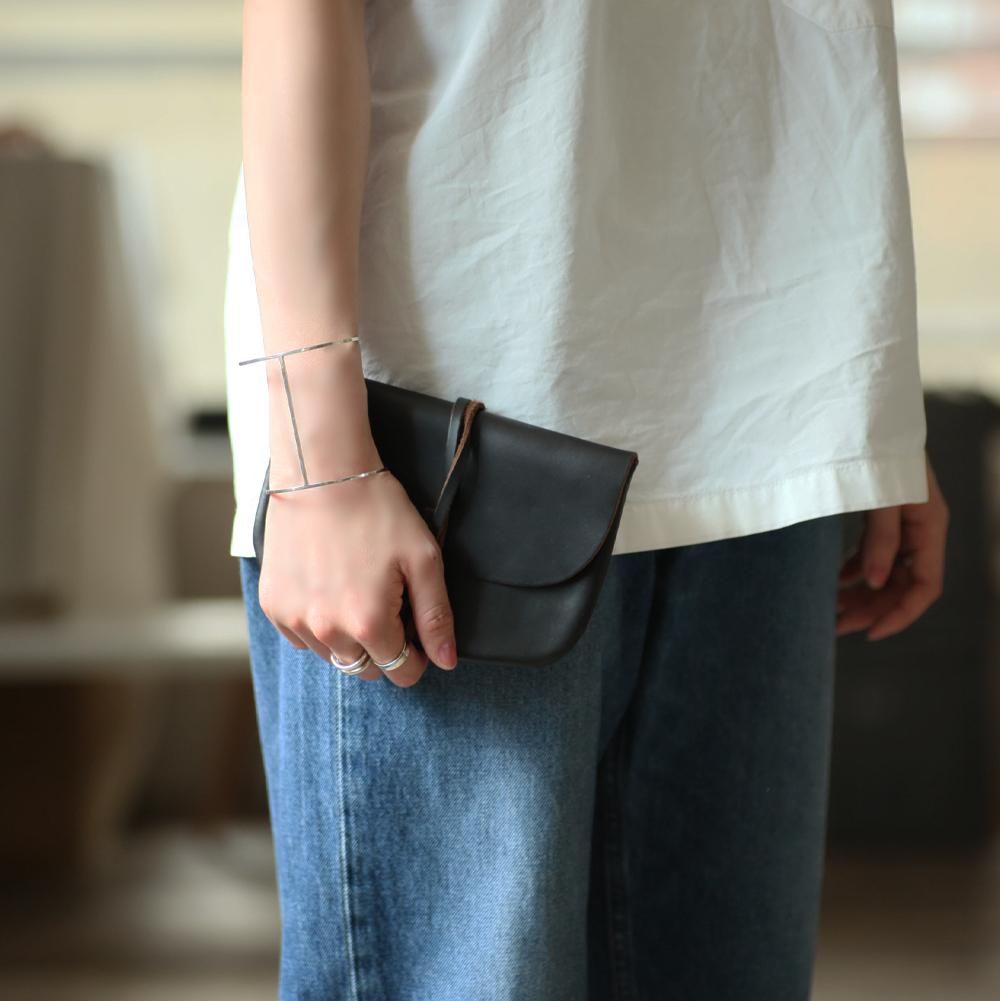 新品　ポーチ 小物入れ　ホーウイン CXL 茶芯　バーガンディ　スタンプあり クロムエクセル レザーポーチS - 全4色 - Eight Hundred Ships & Co.