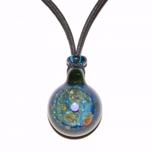 θGLASS〔シータグラス〕パイレックスガラスペンダント『宇宙