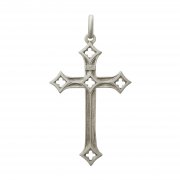 ゴシック クロス 十字架　ペンダント シルバー イタリア製