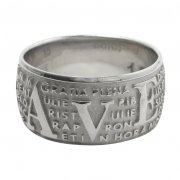 アヴェ・マリア ラテン語の祈り リング 指輪   シルバー イタリア製