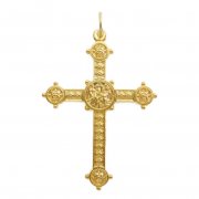 教皇ベネディクト16世 オオウイキョウ 十字架 クロス ペンダント M ゴールド イタリア製