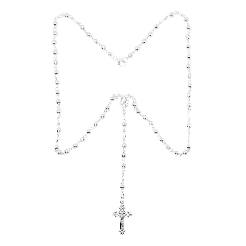 シルバー925製 4大天使のメダイのロザリオ キリスト教聖品 シルバー925製 4大天使のメダイのロザリオ キリスト教聖品