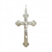 キリスト磔刑 クロス ホワイトエナメル 十字架 ペンダント イタリア製