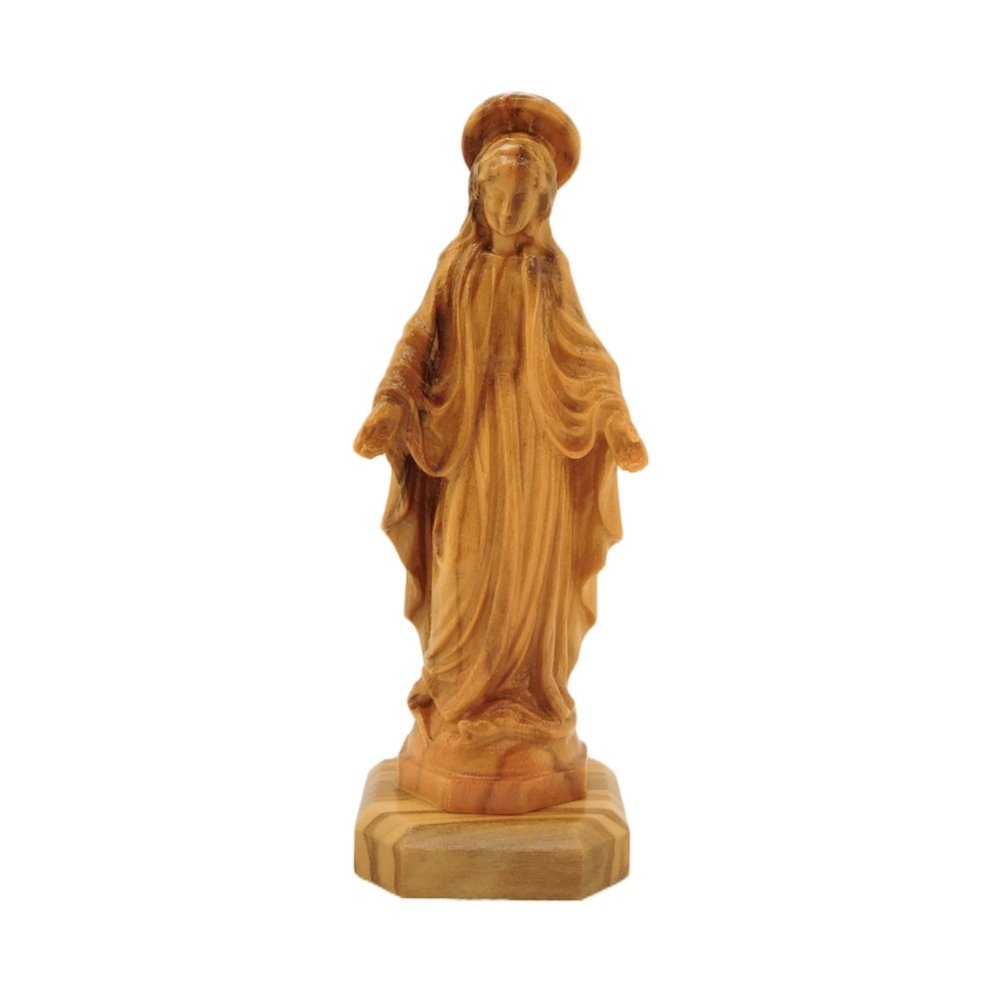無原罪の聖母マリア 聖像 | オリーブの木 | 卓上 置物 - キリスト教聖品アクセサリー専門店 -THE SACRED SECRET-