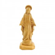 無原罪の聖母マリア 聖像 オリーブの木 卓上 置物 雑貨 イタリア製