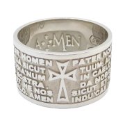 AMEN 主の祈り 指輪 ラテン語  リング シルバー イタリア製