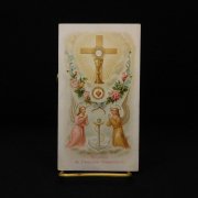 アンティーク ホーリーカード  十字架 天使 聖杯 錨 聖心
