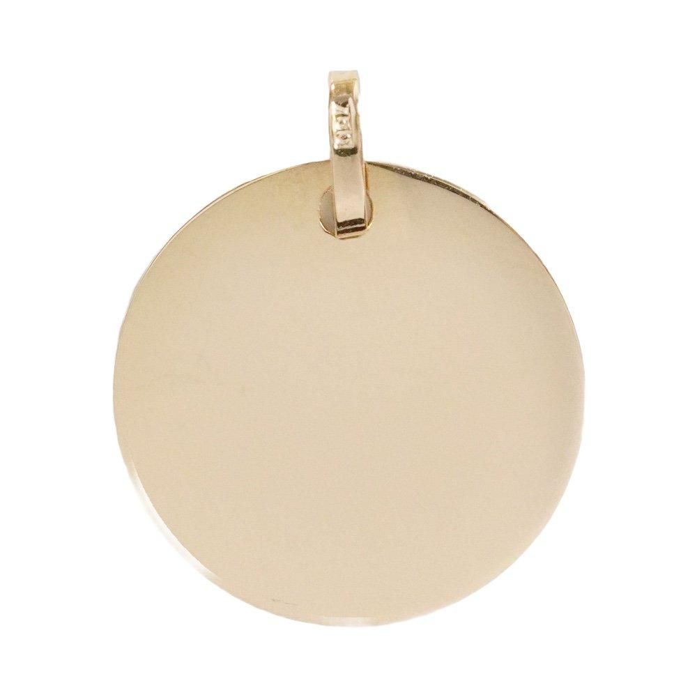 18金ゴールド製聖母マリアのメダイペンダント