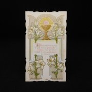 アンティーク ホーリーカード  聖杯 百合の花