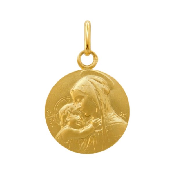 ボッティチェリの聖母の9金ゴールドメダイペンダント