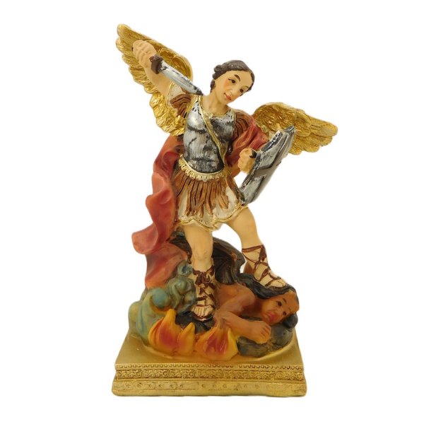 大天使 ミカエル 聖像 卓上 置物 - キリスト教聖品アクセサリー専門店 
