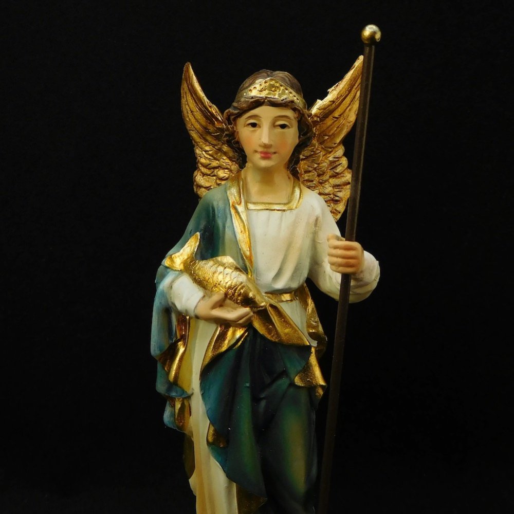 大天使 ラファエル 聖像 卓上 置物 - キリスト教聖品アクセサリー専門 