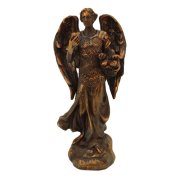 大天使 バラキエル 聖像 卓上 置物 ブロンズ風