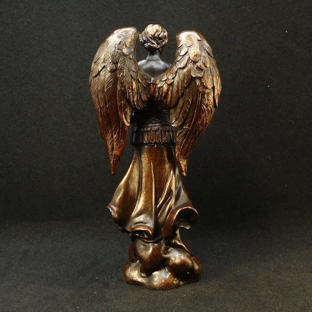 大天使 ガブリエル 聖像 卓上 置物 ブロンズ風 - キリスト教聖品 
