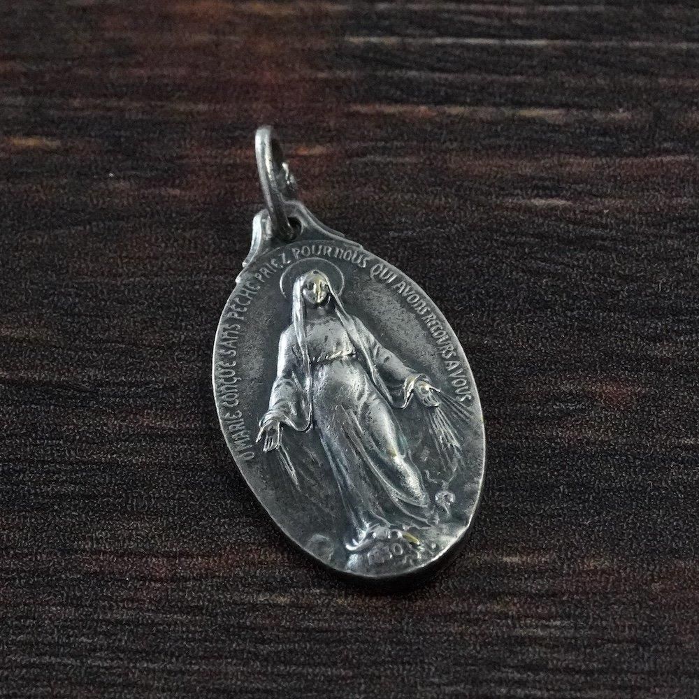タリカム様　イタリア製不思議のメダイ メダイ 不思議のメダイ アルミ製 銀色 18mm - ドン・ボスコ社