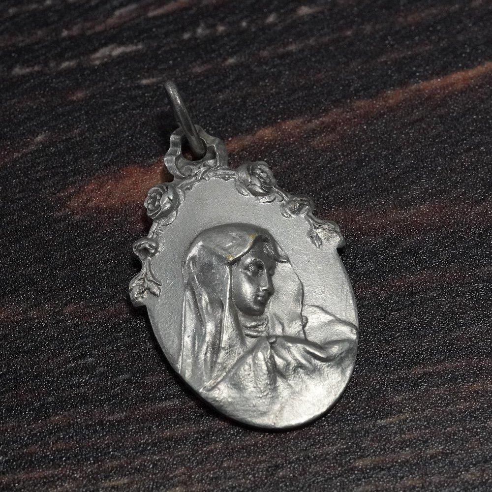 悲しみの聖母 | イエスキリスト | アンティーク メダイ ペンダント
