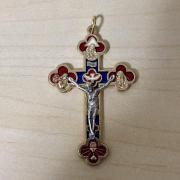 【訳あり】聖霊・神・聖母マリア・天使・聖杯 エナメル クロス ペンダント ゴールド イタリア製<img class='new_mark_img2' src='https://img.shop-pro.jp/img/new/icons41.gif' style='border:none;display:inline;margin:0px;padding:0px;width:auto;' />