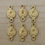 【訳あり】6個セット リジューのテレーズ ロザリオ メダイ パーツ ゴールド ヴィンテージ デッドストック <img class='new_mark_img2' src='https://img.shop-pro.jp/img/new/icons41.gif' style='border:none;display:inline;margin:0px;padding:0px;width:auto;' />