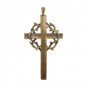 茨の冠 十字架  クロス ペンダント  ブロンズ