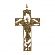 大天使聖ラファエル 十字架  クロス ペンダント  ブロンズ